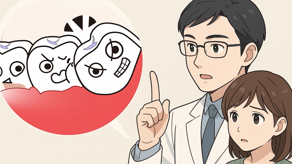 歯並びが崩れる(叢生・後戻り)