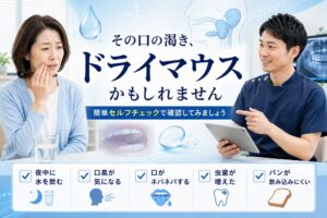 口の渇きは病気のサインかもしれません