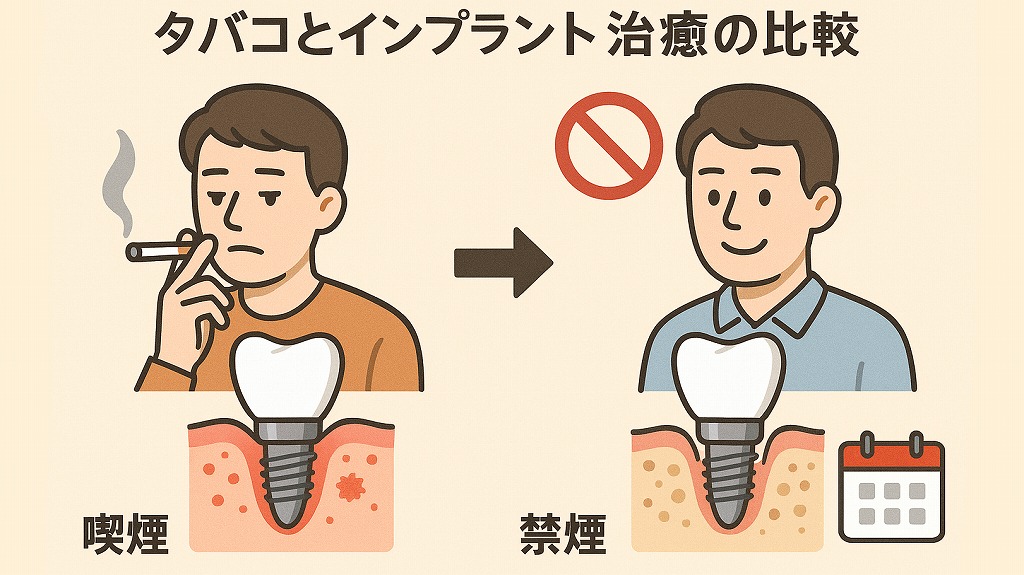 喫煙習慣がある場合のインプラント