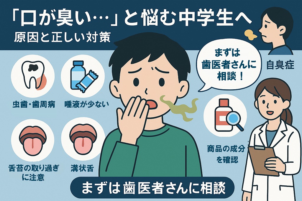 中学生でも気になる！口臭の原因と対策