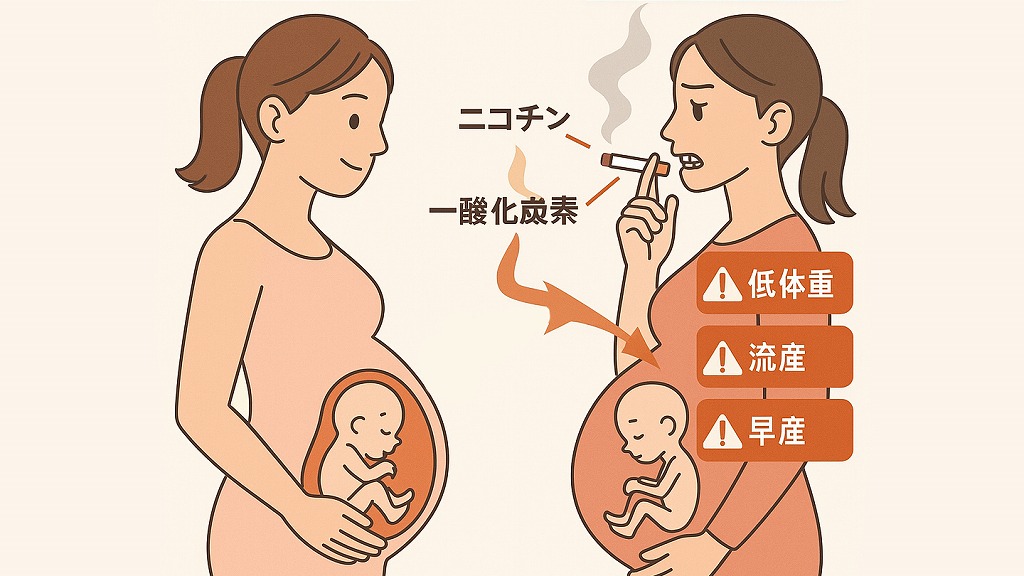 妊婦への影響(低体重児・流産・早産のリスク)