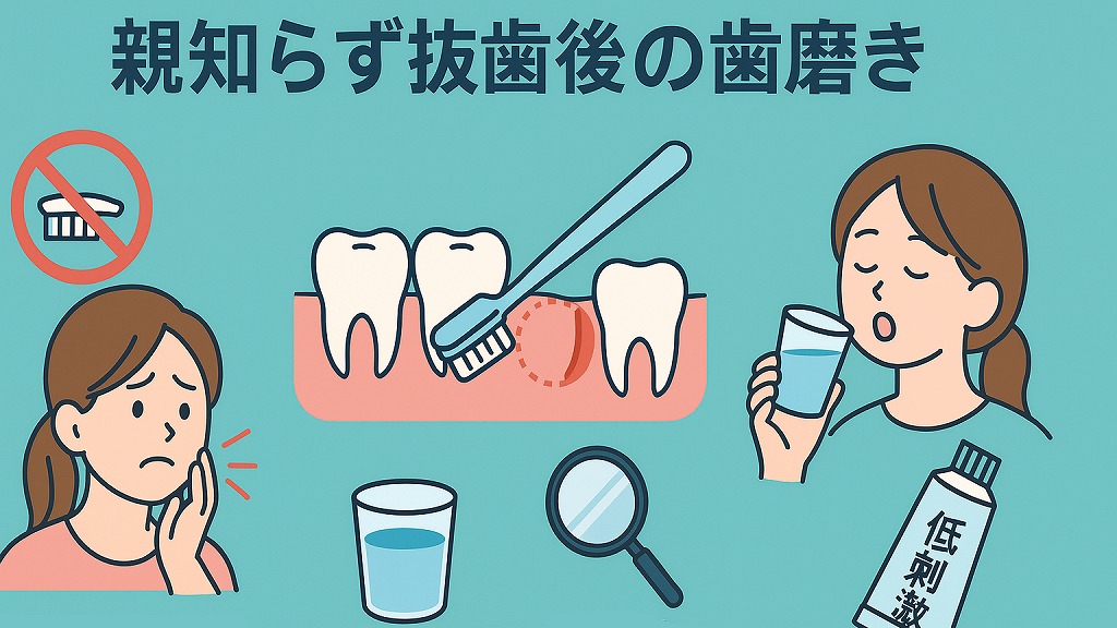 親知らず抜歯後に歯磨きはしてもいいの?