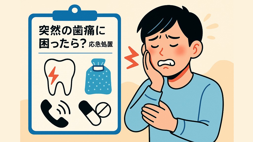 突然の歯痛に困ったら?|応急処置と受診の目安