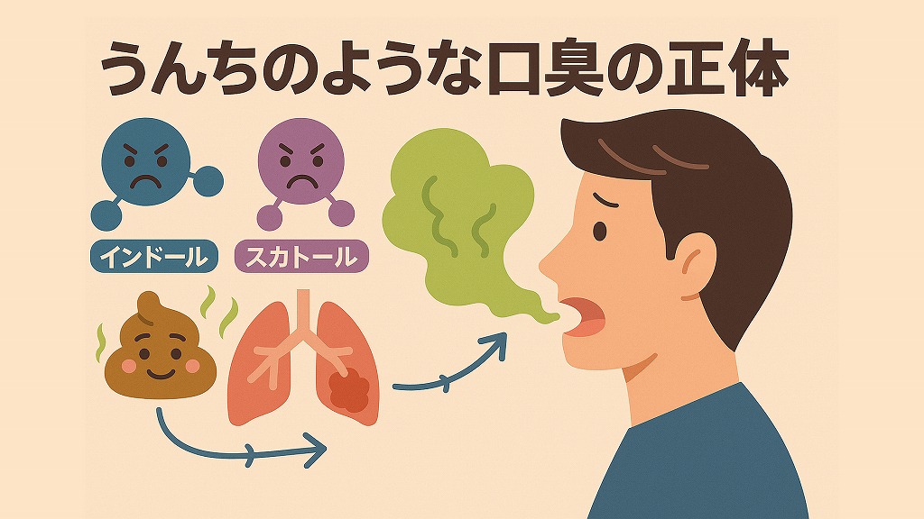 口臭が「うんち臭い」主な原因とは?