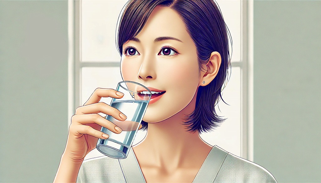 食事後は水または白湯でやさしくすすぐ