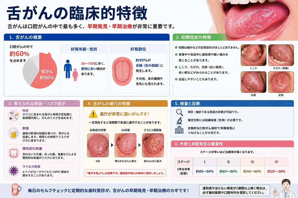 舌がんの臨床的特徴