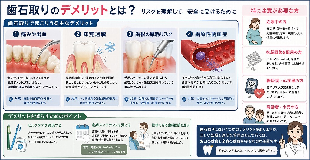 歯石取のデメリット
