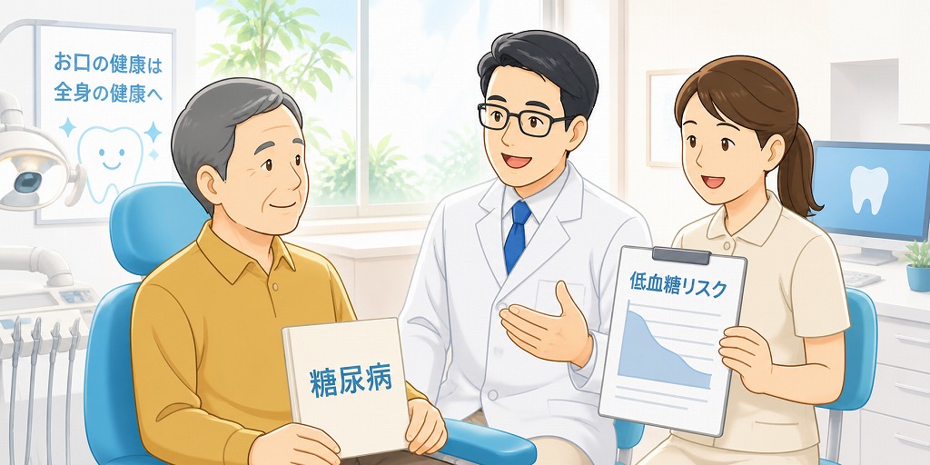 糖尿病の方が歯科を受診する際の注意点