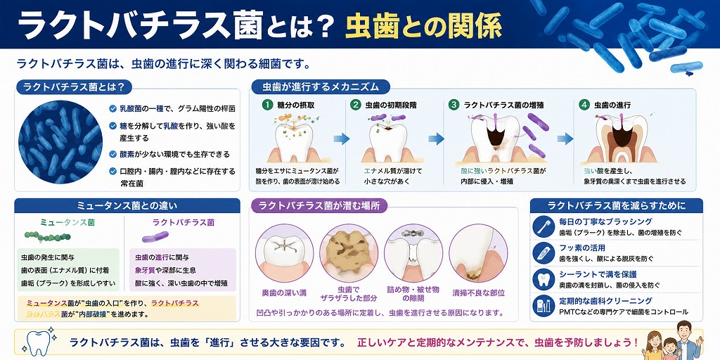 ラクトバチラス菌とは？虫歯との関係