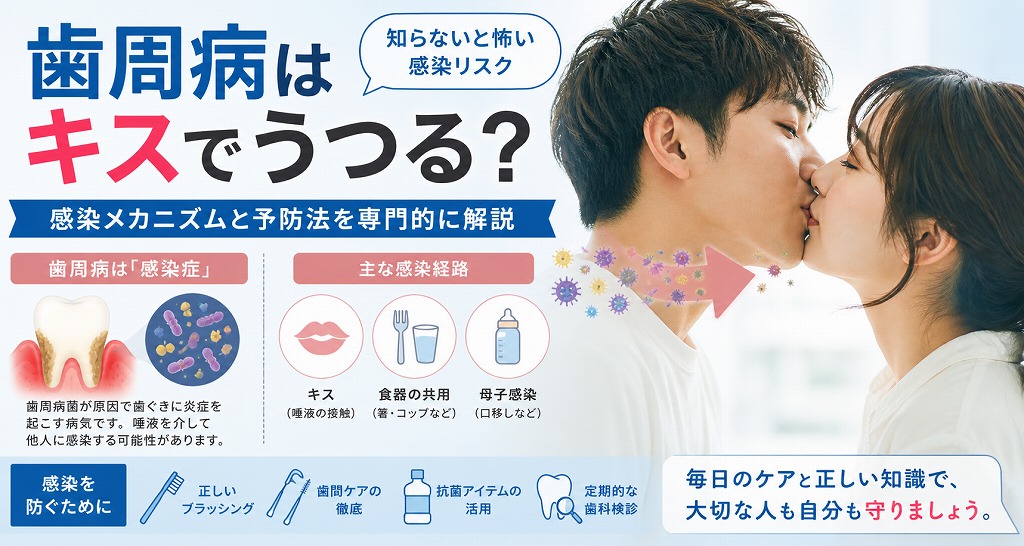 歯周病はキスでうつる？