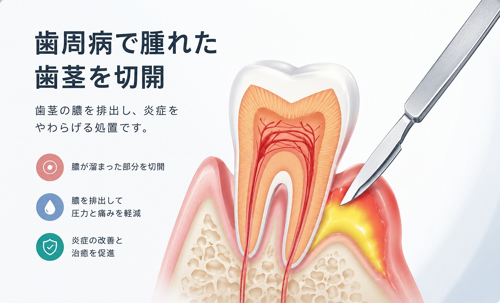 切開後に再び腫れることはある？