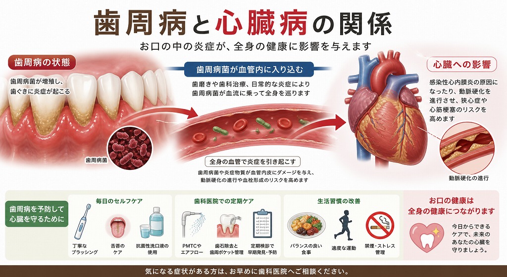 歯周病と心臓病の深い関係