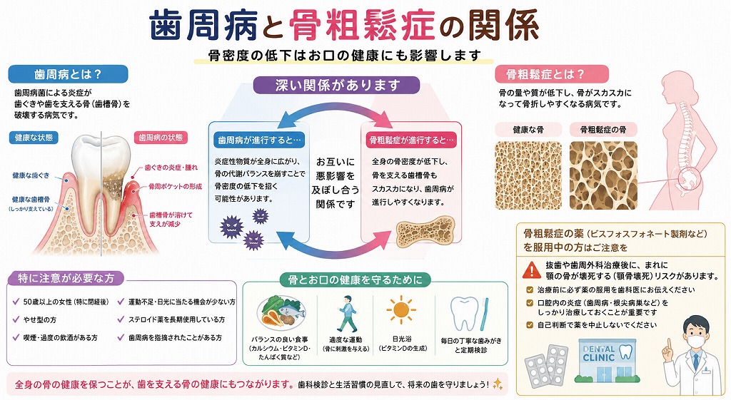 歯周病と骨粗鬆症の関係