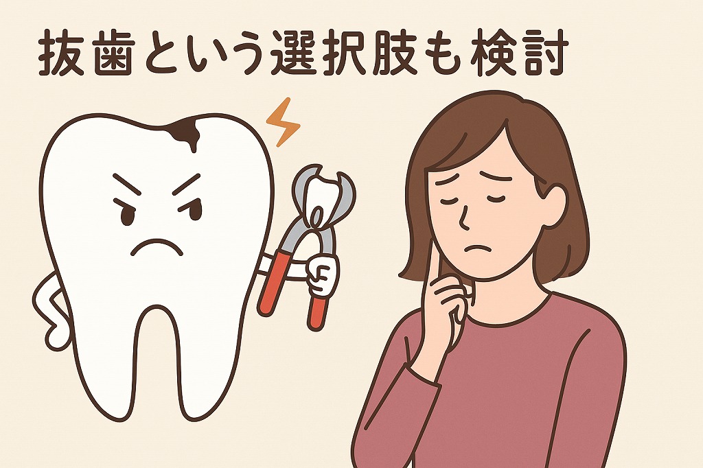 抜歯という選択肢も検討