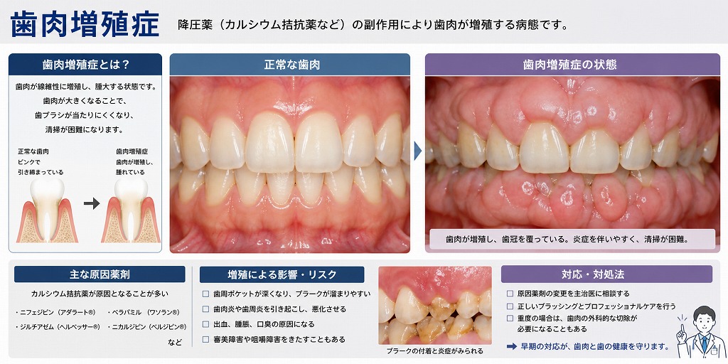 降圧薬と歯肉増殖症