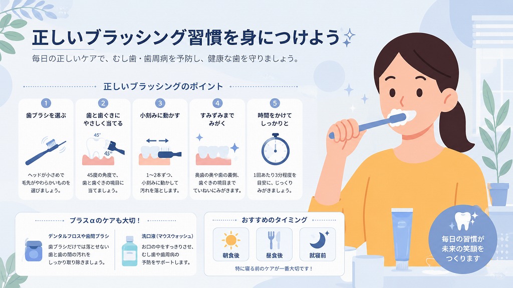 正しいブラッシング習慣を身につけよう