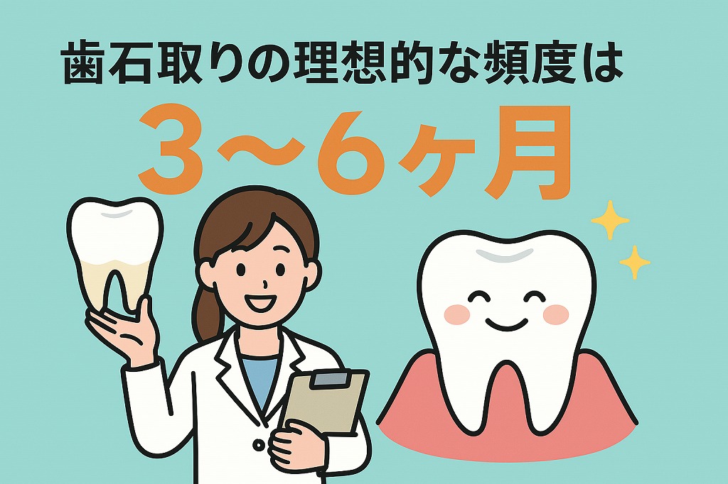 歯石取りの理想的な頻度は、3〜6ヶ月