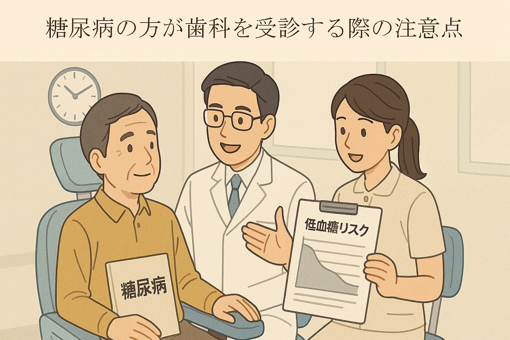 糖尿病の方が歯科を受診する際の注意点