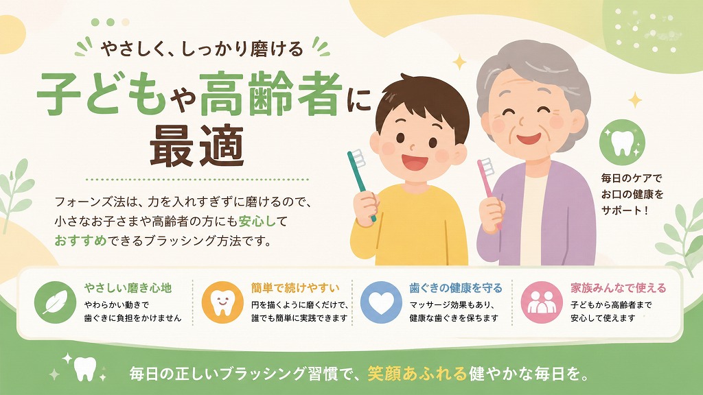 フォーンズ法はお子さまや高齢者に最適
