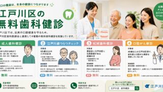 知らなきゃ損！江戸川区の無料歯科健診とは？対象年齢・予約方法を徹底解説