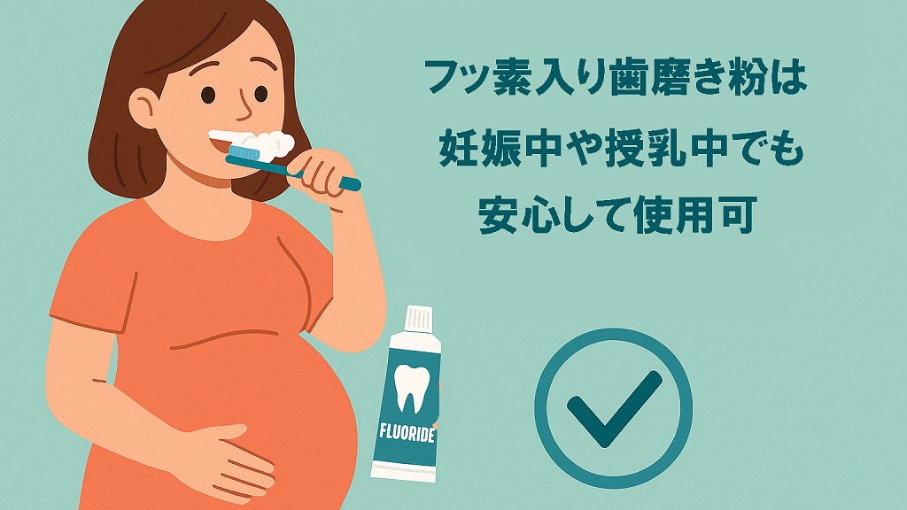 フッ素入り歯磨き粉は妊娠中や授乳中でも安心して使用可