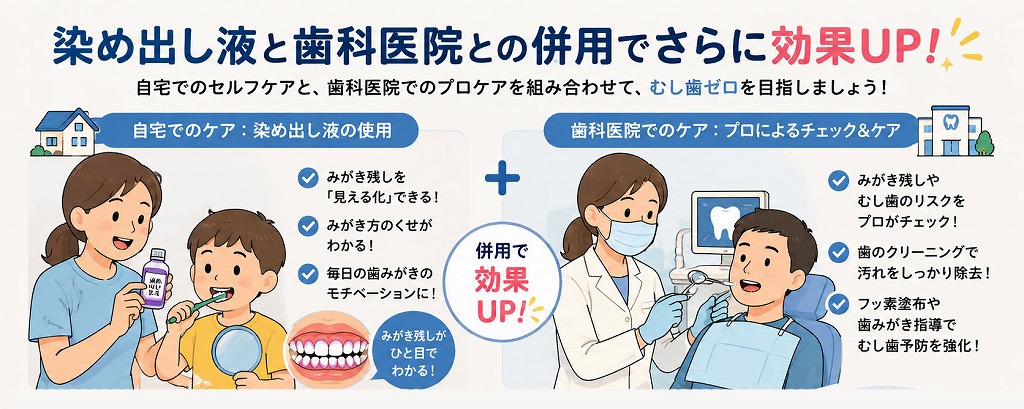 歯科医院との併用でさらに効果UP