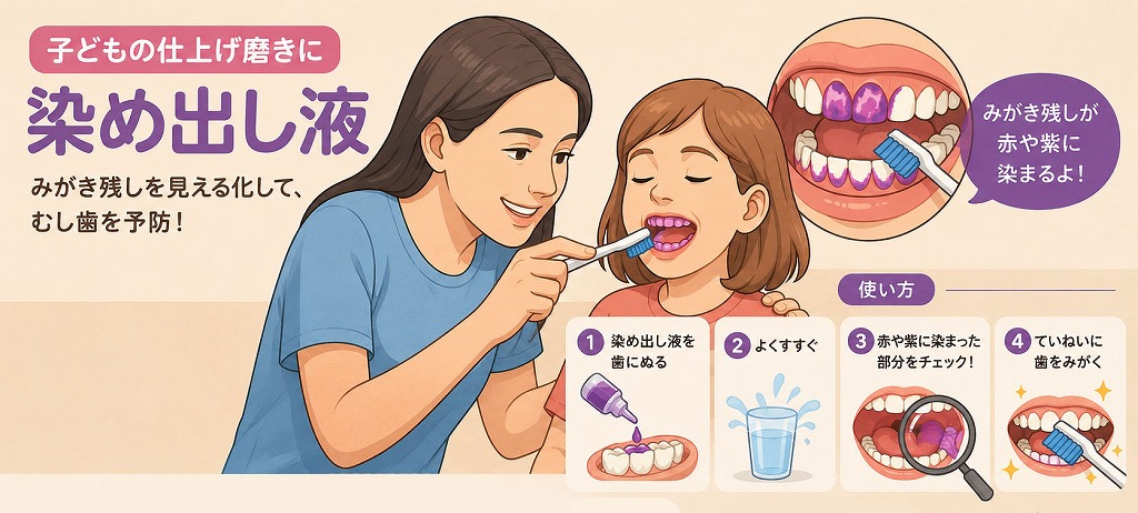 子どもの仕上げ磨き