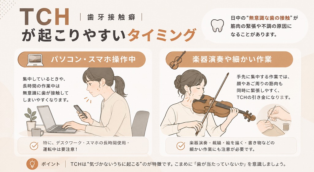 TCHが起こりやすいタイミング