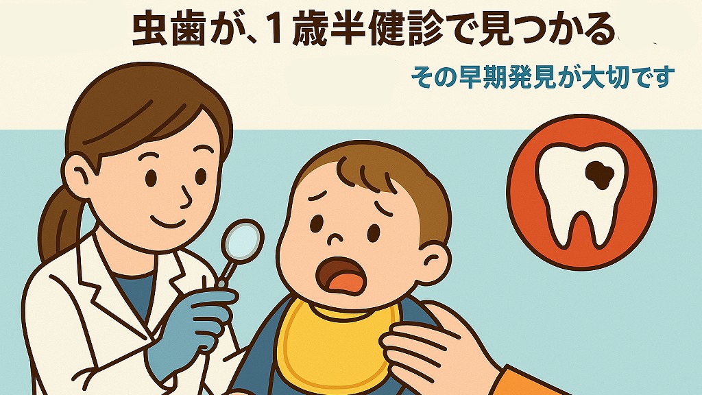 1歳半健診で虫歯が見つかることも