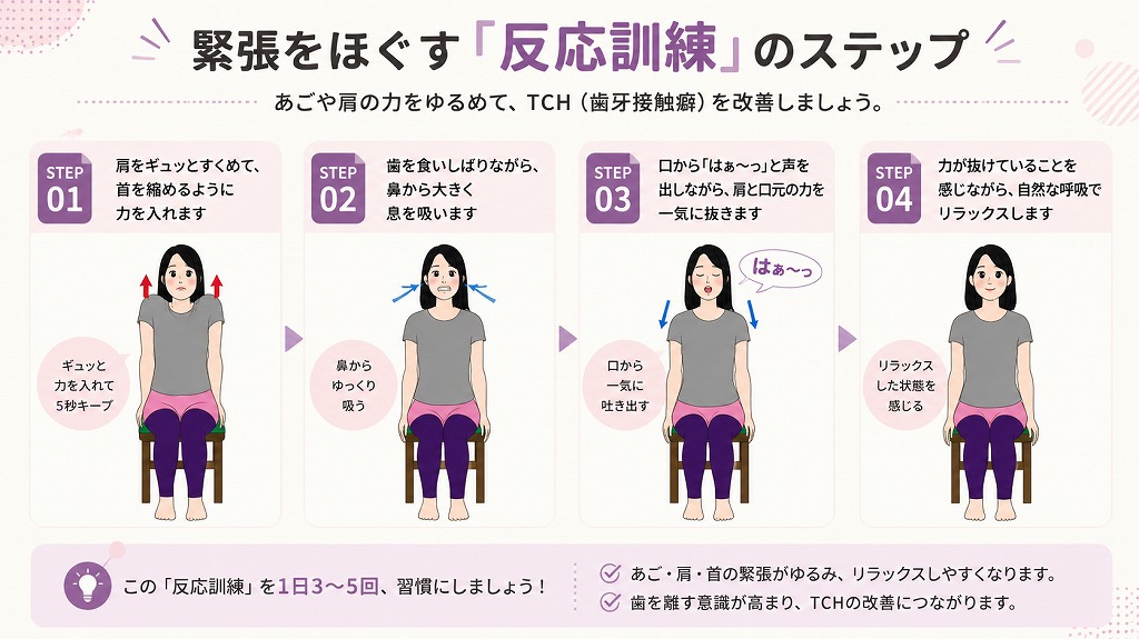 緊張をほぐす反応訓練