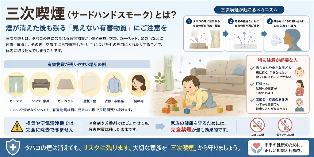 三次喫煙（サードハンドスモーク）とは