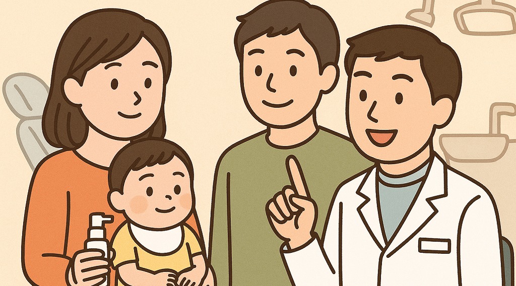 赤ちゃんの歯を虫歯から守る第一歩は、0歳からのフッ素ケアです