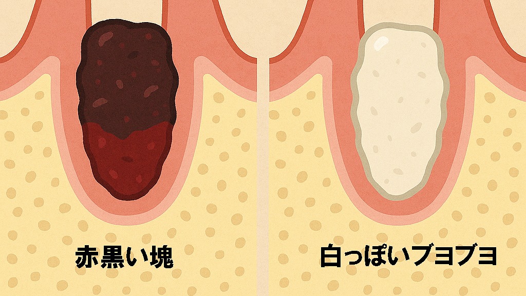 血餅の見た目の変化