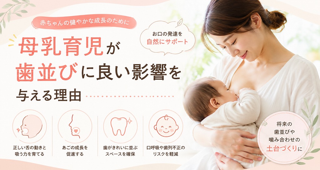 母乳育児が歯並びに良い影響を与える理由