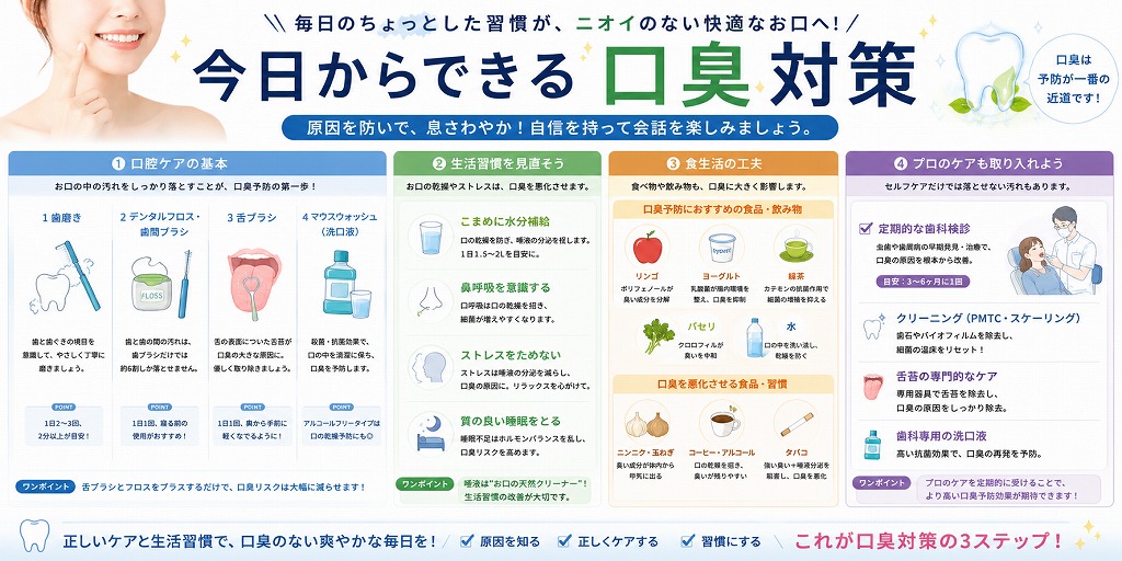 今日からできる口臭対策