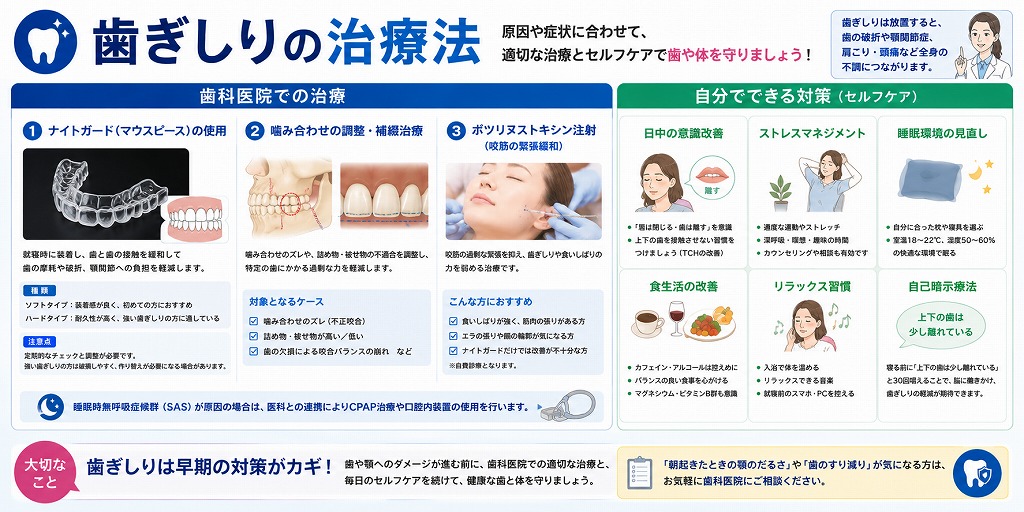 歯ぎしりの治療法