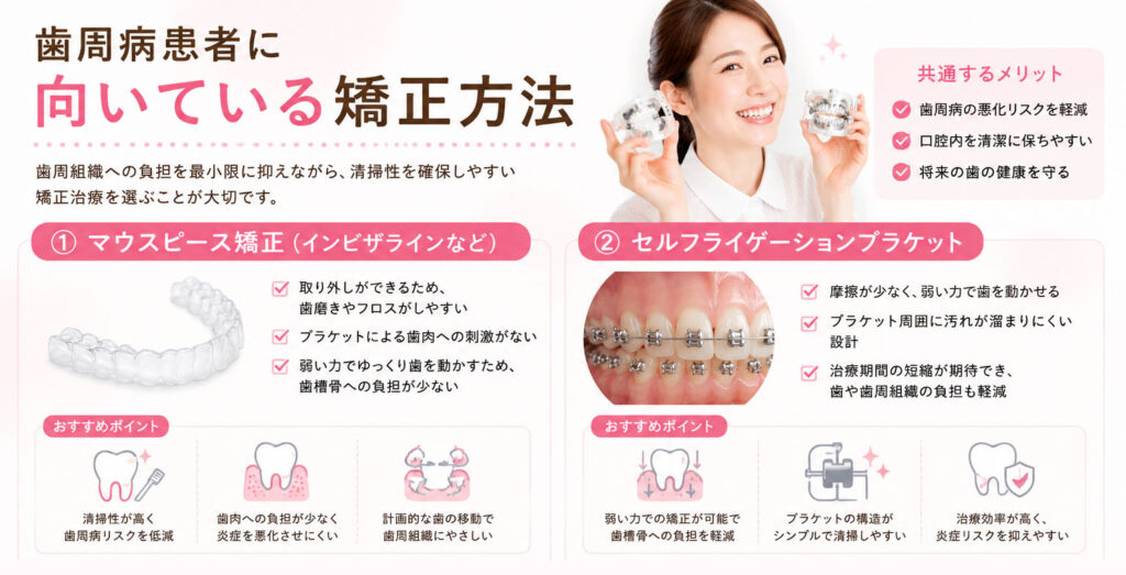 歯周病患者に向いている矯正方法