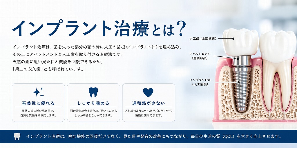インプラント治療に保険は適用される？条件・費用・医療費控除まで歯科