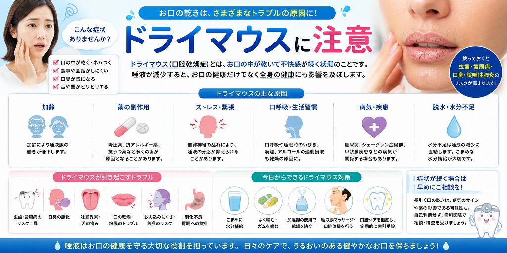 ドライマウスに注意