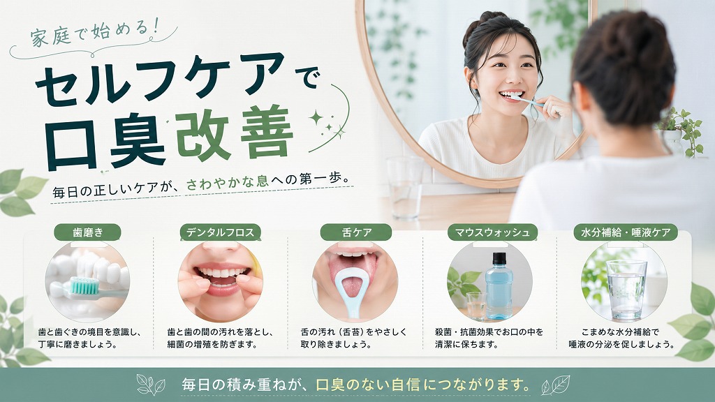 ドブ臭い口臭を改善するセルフケア