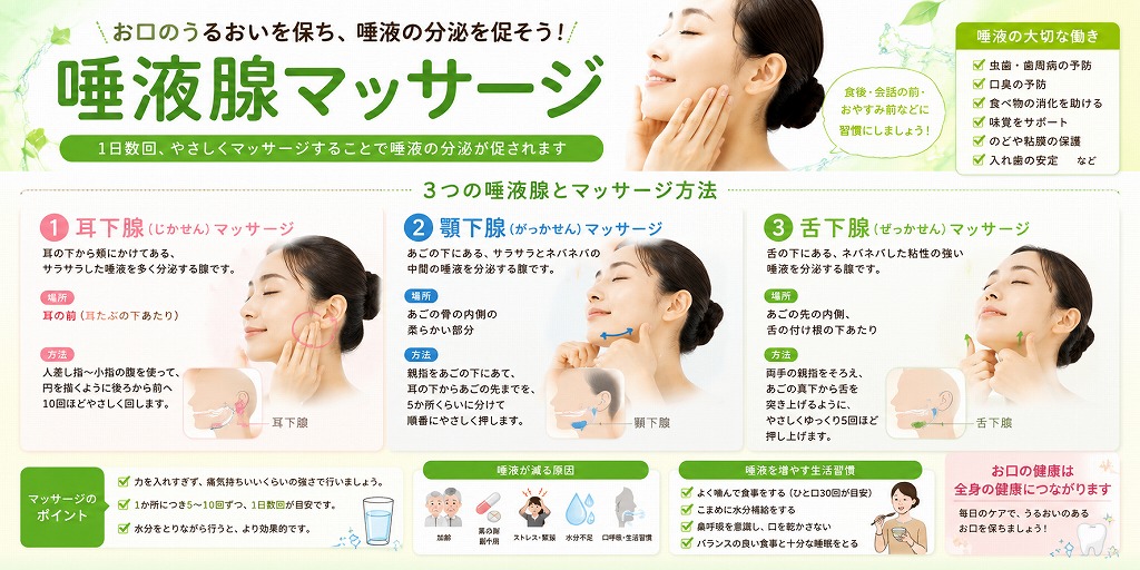 唾液腺マッサージ