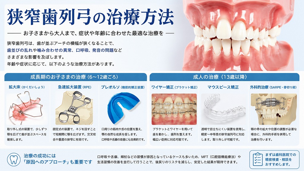 狭窄歯列弓の治療方法
