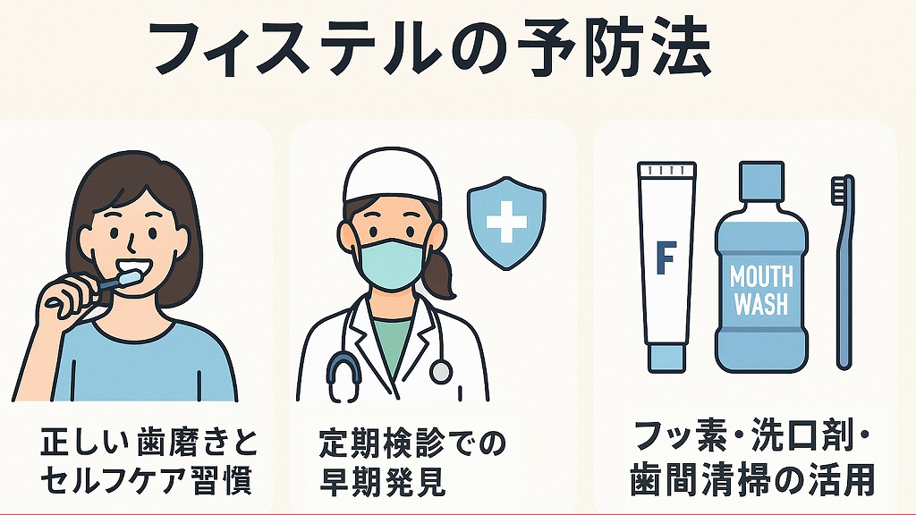 フィステルの予防法