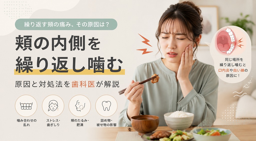 頬の内側を繰り返し噛む原因とは？