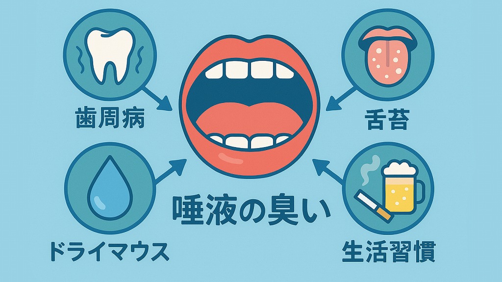唾液が臭くなる主な原因