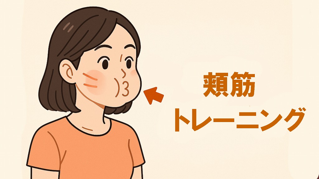 頬筋を鍛えるエクササイズ