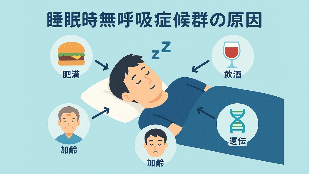 睡眠時無呼吸症候群の原因