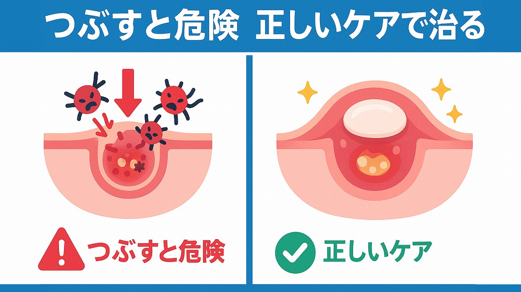 口内炎をつぶすと危険