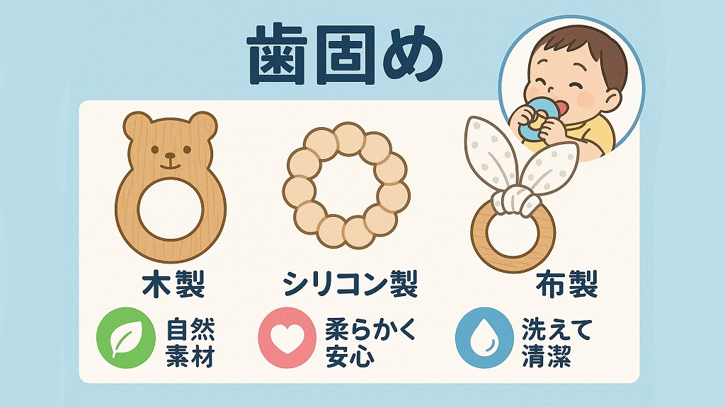 現代のおもちゃタイプの歯固め