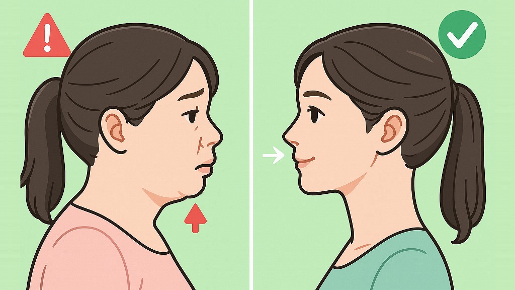 オトガイ筋が衰えるとどうなる？